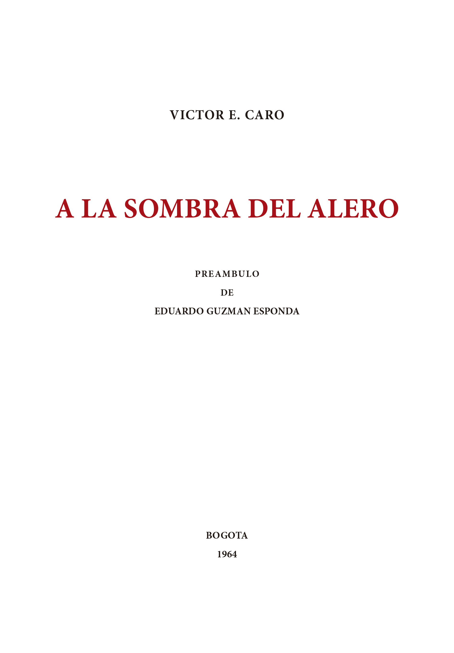A la sombra del alero